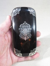 ANCIEN JOLI ETUI A CIGARES EPOQUE SECOND EMPIRE NAPOLEON III CORNE ET ARGENT