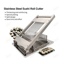 Sushi Roll Cutter Manual Sushi Roll Cutter Cutting Machine 8/10/12 Pieces 304
