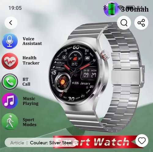 Montre connectée unisexe - connectée,