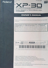 Roland XP-30 Synthesizer Music Workstation Keyboard Original Owner's Manual Book