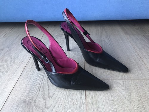 Escarpins cuir noir free - cuir,