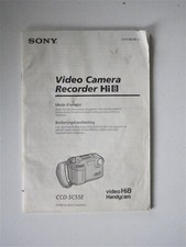 MODE D'EMPLOI   pour CAMERA SONY VIDEO Hi8 CCD6SC55E