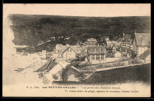Cpa les petites dalles vue - cpa,