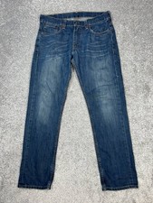 Levis 511 Jeans Mens 34 Blue Denim Cotton Stretch Mid Rise Skinny Leg 34x31