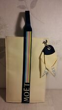 128 - Old Moêt & Chandon insulated bag + two pompom flute holders. Collector