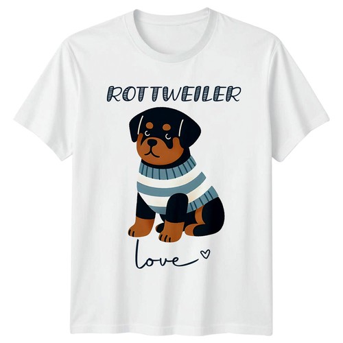 Shirt rottweiler love - t-shirt,
