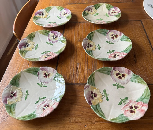 Assiettes barbotines de - 6,