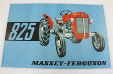 ANTIQUE 1961 MASSEY FERGUSON TRACTOR 825 32 35 65 SMALL PONY GREY POSTER 