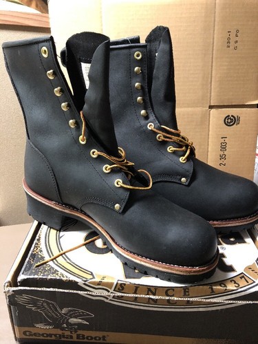 Georgia mens logger black - georgia,
