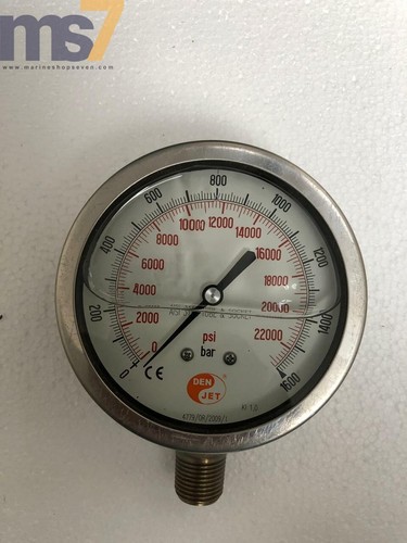 Den jet 1600 bar manomètre - 1600,