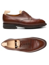 J. M. WESTON Half-Hunt Brown Boxcalf Demi-Chasse Split Toe Derby Shoes 8D US 9