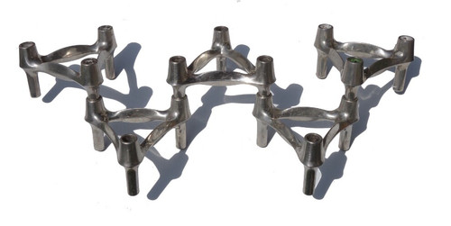 Nagel set 5 bougeoirs - -,