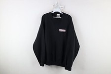 Vtg 90s Mens 2XL Spell Out Winnebago Industries Crewneck Sweatshirt Black USA