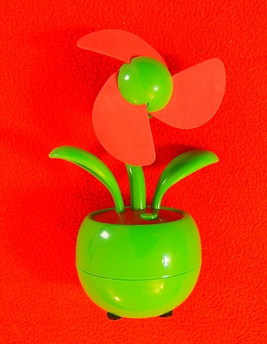 Mini ventilateur pot fleur - mini,