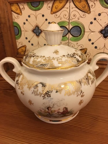 French vintage ceramic ornate - french,