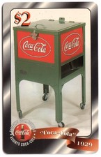 Coca-Cola '96 1929 Coke Distributeur (1929) Coke Carte #38 De 48 Téléphone Card