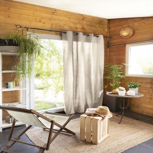Rideau 140x260 coton grege - cm,