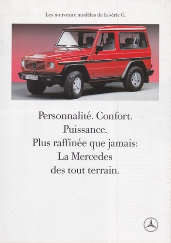 Catalogue brochure mercedes - mercedes, g