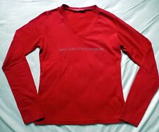 T-shirt rouge avec strass