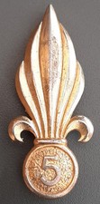 5° REI Flamme INSIGNE BÉRET
