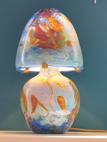 Lampe champignon verre - lampe, en