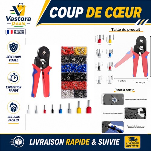 Lot 1200 embouts - embouts, câble