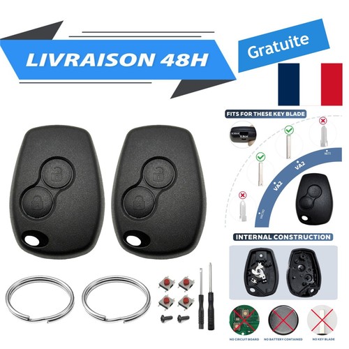 Coque clé voiture renault - coque,