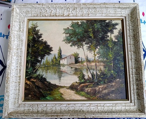 Ancien tableau peinture - tableau, À