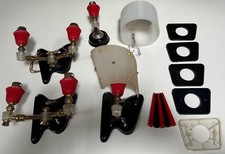 Lot Vintage 1950s French Plastic Sconces Parts Mid Century Modern MCM Lighting