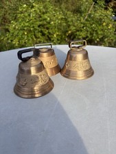 3 Anciennes Cloche Bronze