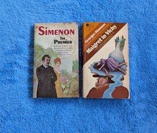 GEORGES SIMENON 2 Paperback Book Lot Maigret In Vichy The Premier