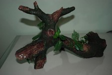 Superbe Vivarium Large Coffre Racine Et Soie Plante Décoration 36 x 16 x 21 CM