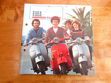 VESPA P125x, 150x, 200E Scooters genuine 8 Page Colour brochure,& specification