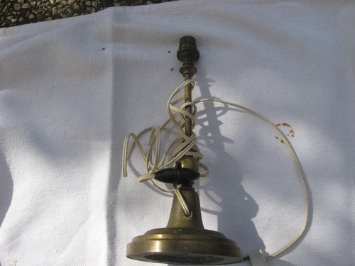 Ancien pied lampe bronze - pied, de