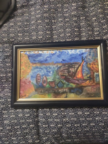 Ancien tableau huile sur - ancien,