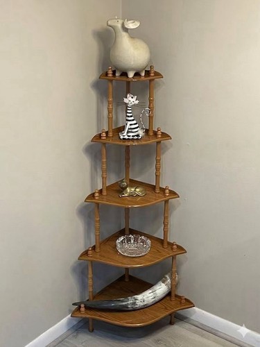 Vintage tier oak wood corner - oak,