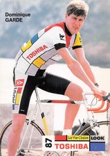 Bike - cycling racer cyclist Dominique Garde - Toshiba team - 1987