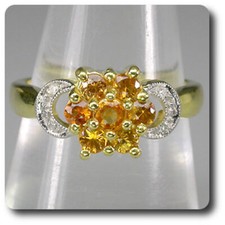 Sapphire & Diamond Ring Silver