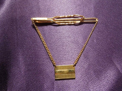 Vintage anson gold tone tie - anson,