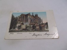 57 METZ THE CATHEDRAL DOM BELLE VUE COLORIZE PRECURSOR 1902 GERMAN STAMP