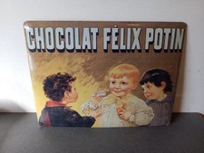 FÉLIX GOSSIP 2004 METAL 40cm x 30cm CHOCOLATE DOMED ADVERTISING PLAQUE