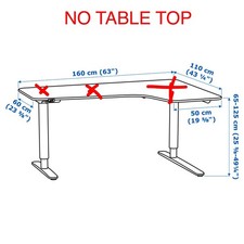 Ikea Bekant Sit/Stand CORNER