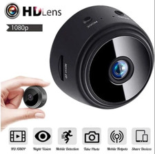Mini Camera Espion - HD 1080P - Portable - WiFi - Vision nocturne - Noir