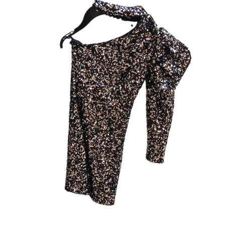 Robe zara noir doré à - robe,