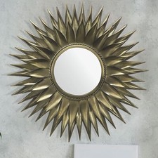 FineBuy Miroir Murale Soleil