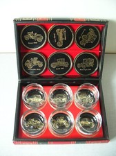 Service à whisky 6 verres Cave Veteran Cars Whisky et sous verre des années 1970