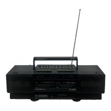 Crown Japan GX-W200 Stereo Synthesized Radio Double Cassette Recorder Boombox