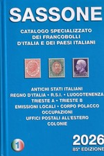Two catalogs stamps of Italy Sassone 2026 and Unificato Supper2021(PDF)