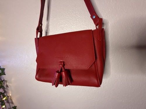 Longchamp penelope red leather - longchamp,