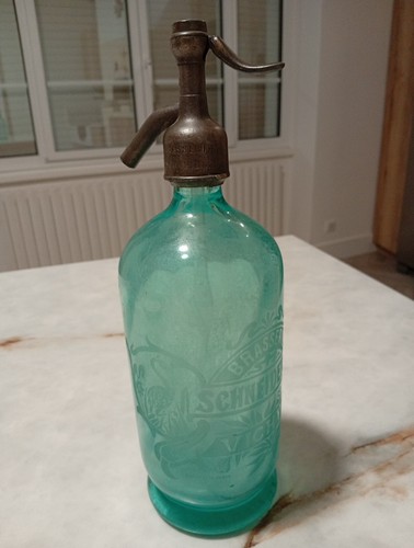 Ancien siphon bouteille eau - ancien,